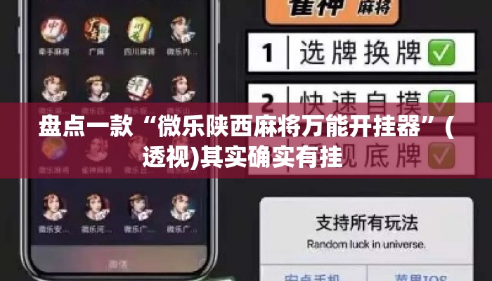 盘点一款“微乐陕西麻将万能开挂器	”(透视)其实确实有挂 