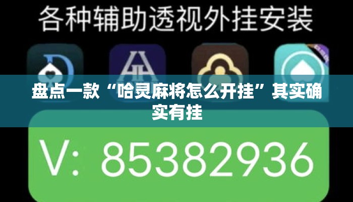 盘点一款“哈灵麻将怎么开挂”其实确实有挂