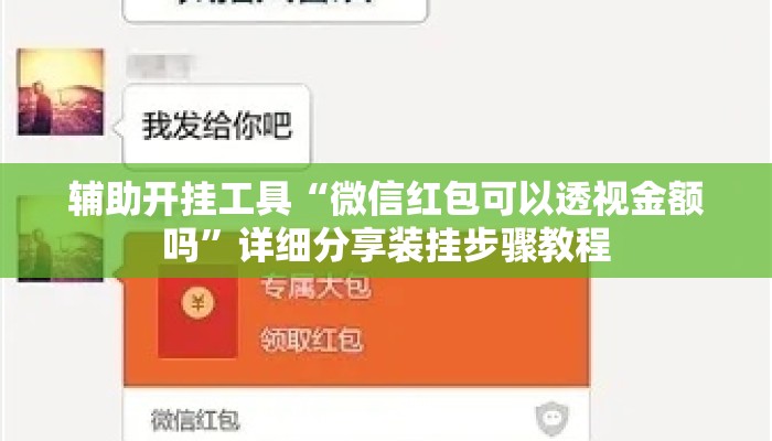 辅助开挂工具“微信红包可以透视金额吗”详细分享装挂步骤教程