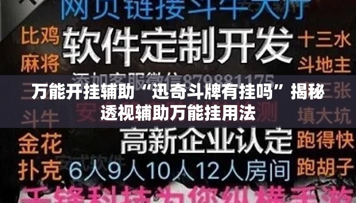 万能开挂辅助“迅奇斗牌有挂吗”揭秘透视辅助万能挂用法
