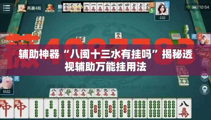 辅助神器“八闽十三水有挂吗”揭秘透视辅助万能挂用法