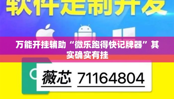 万能开挂辅助“微乐跑得快记牌器	”其实确实有挂