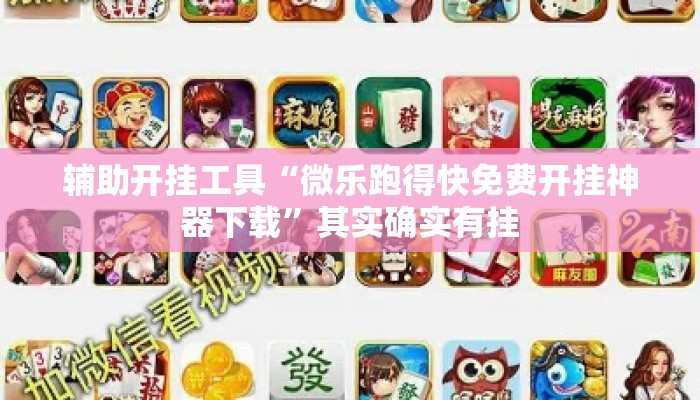 辅助开挂工具“微乐跑得快免费开挂神器下载	”其实确实有挂