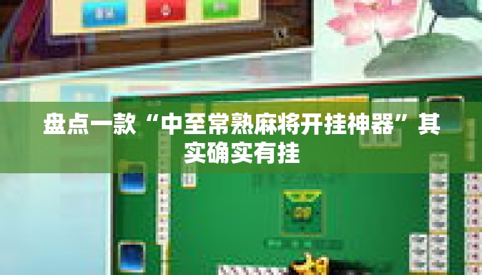盘点一款“中至常熟麻将开挂神器”其实确实有挂