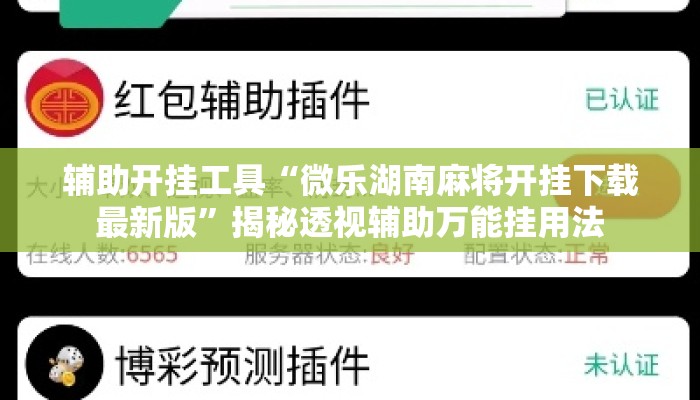 辅助开挂工具“微乐湖南麻将开挂下载最新版”揭秘透视辅助万能挂用法