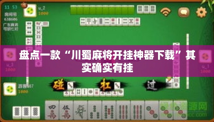 盘点一款“川蜀麻将开挂神器下载”其实确实有挂