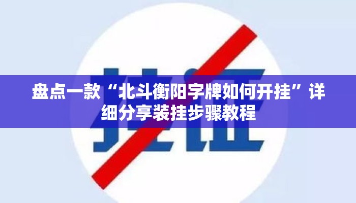 盘点一款“北斗衡阳字牌如何开挂”详细分享装挂步骤教程