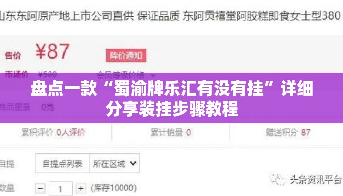 盘点一款“蜀渝牌乐汇有没有挂”详细分享装挂步骤教程