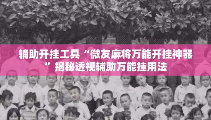 辅助开挂工具“微友麻将万能开挂神器”揭秘透视辅助万能挂用法