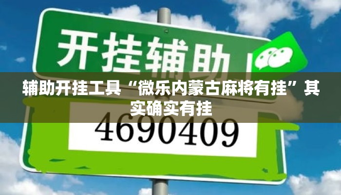 辅助开挂工具“微乐内蒙古麻将有挂”其实确实有挂