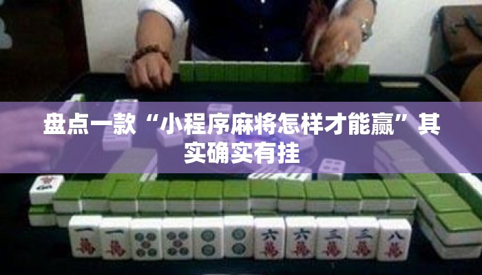 盘点一款“小程序麻将怎样才能赢”其实确实有挂
