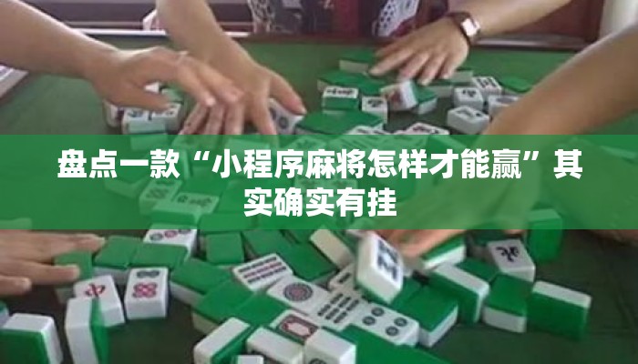 盘点一款“小程序麻将怎样才能赢	”其实确实有挂